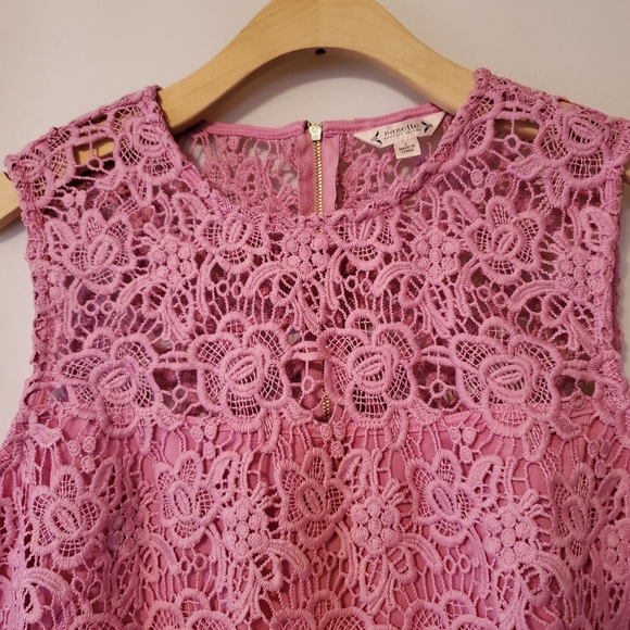 Nanette Lepore Pink Lace Summer Top - Picture 6 of 15